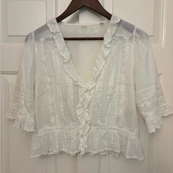 Doen Elenor Top in Salt - Picture 5 of 9